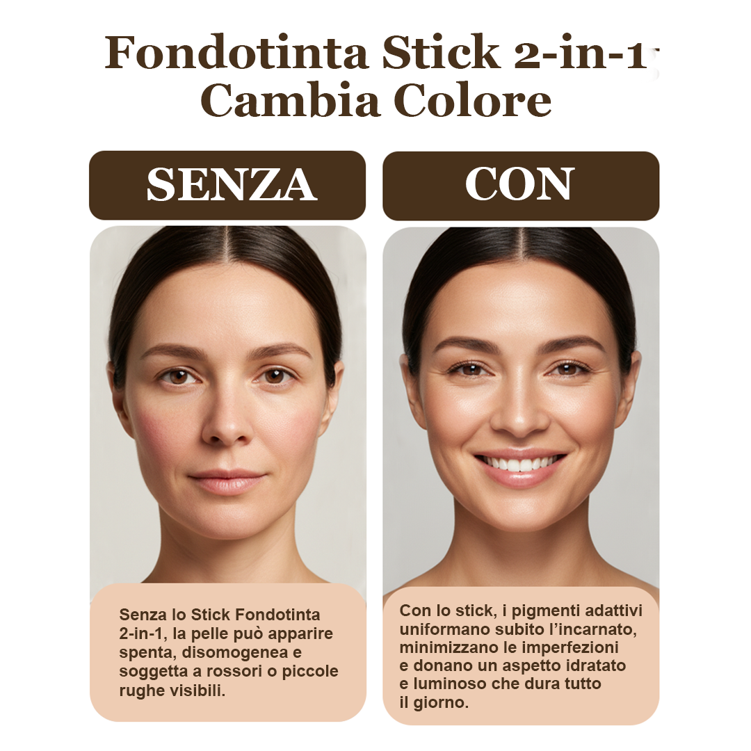 Jalok Care Fondotinta Stick 2-in-1 Cambia Colore