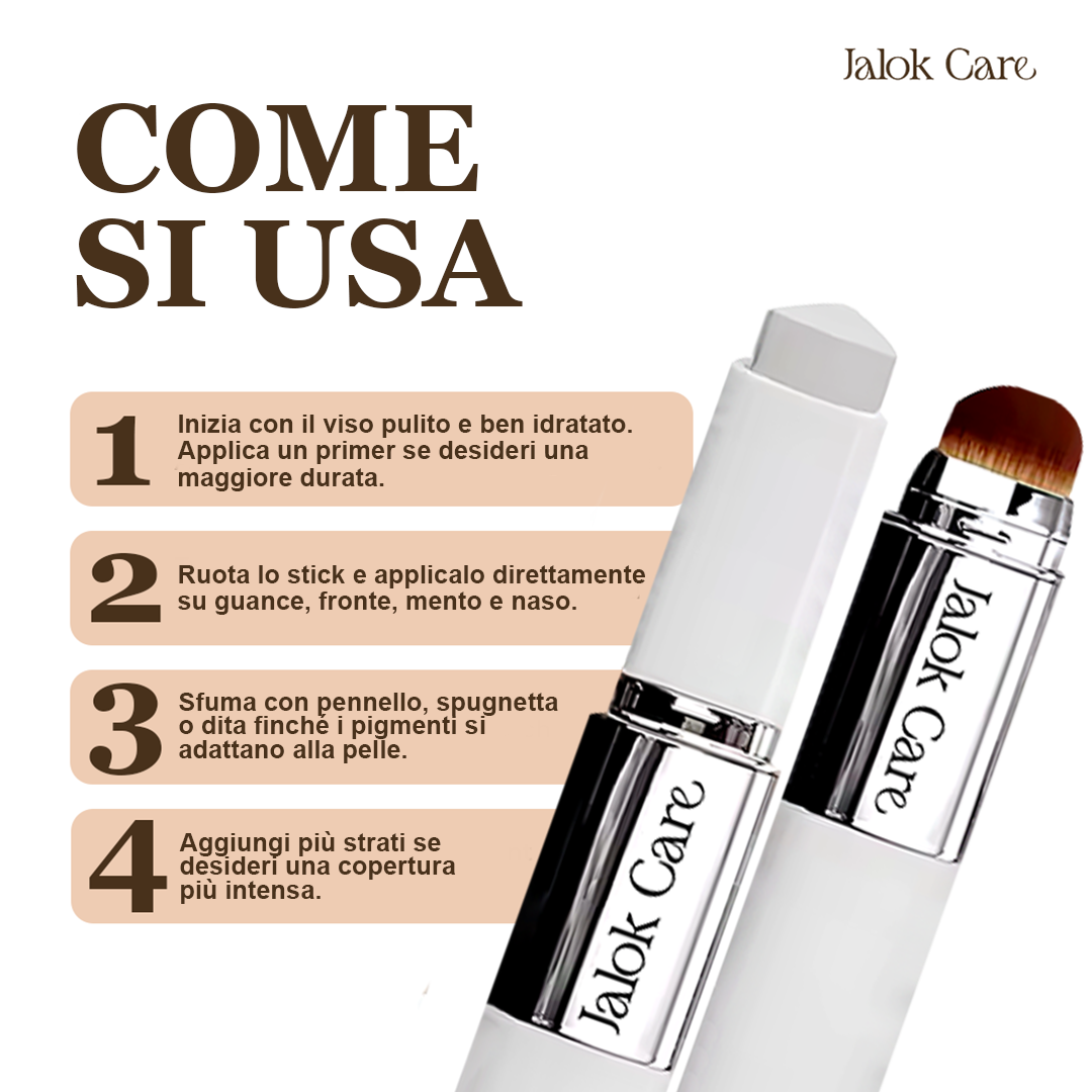 Jalok Care Fondotinta Stick 2-in-1 Cambia Colore