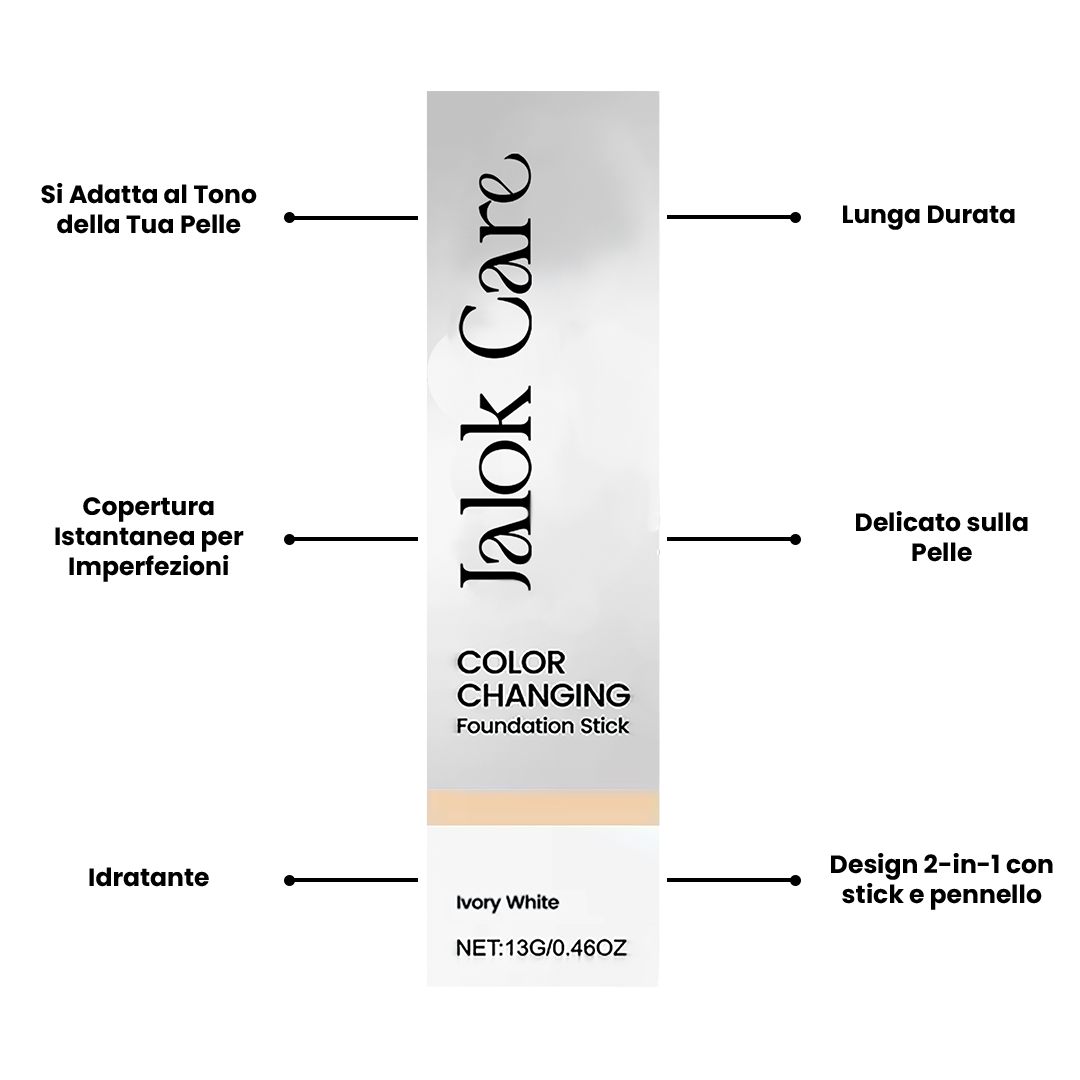 3 modi in cui il fondotinta in stick cambia colore 2 in 1 di Jalok Care trasforma il tuo look